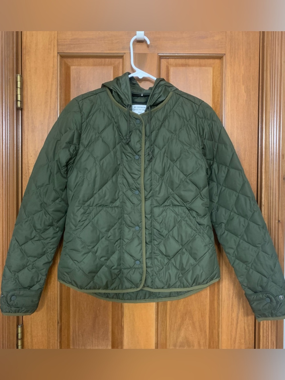 REI Co-op Wallace Lake Quilted Down Hooded Jacket - Olive Green